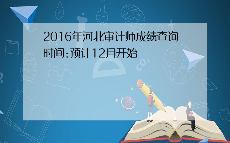 2016年河北审计师成绩查询时间:预计12月开始