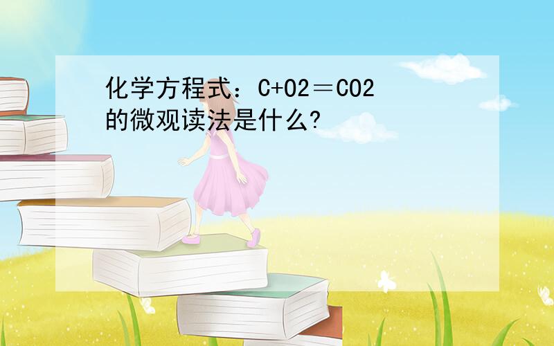 化学方程式：C+O2＝CO2的微观读法是什么?